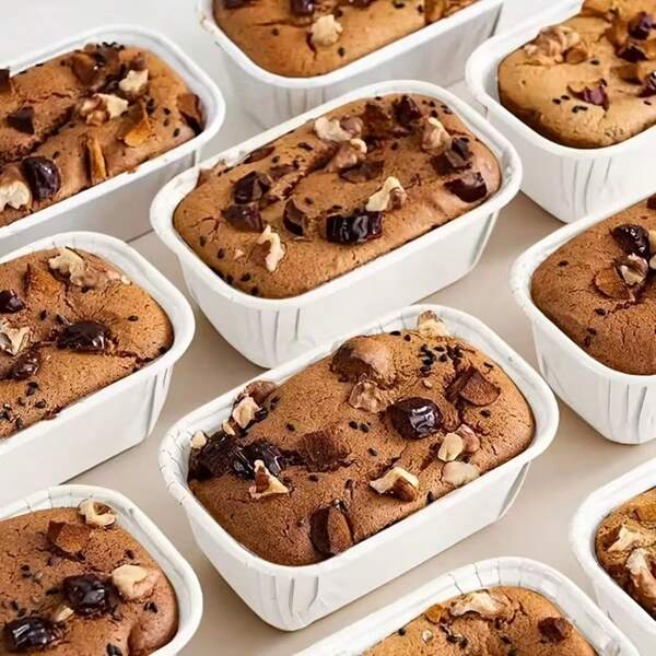 5/50/100 piezas Moldes de papel encerado para mini panecillos - Forros de papel para magdalenas, magdalenas y panes para hornear, para hornear magdalenas, muffins y talla grande - Antiadherente, fácil de limpiar, reutilizable y duradero papel kraft para moldes de panecillos para cocinas comerciales, panaderías, fiestas, bodas, cumpleaños, accesorios de hornear, soportes de postres de boda, suministros de hornear para fiestas