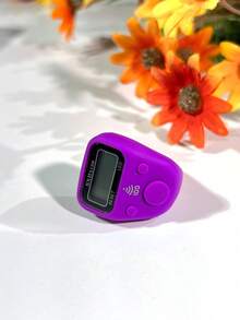 LED Finger Counter With Night Light Indicator, Silicone Material, High Quality, Hundred Reminder Function, 3 Buttons For Counting, Reset, Backlight Display, Convenient Ring Counter For Praying, Knitting, Fitness Tracking And More