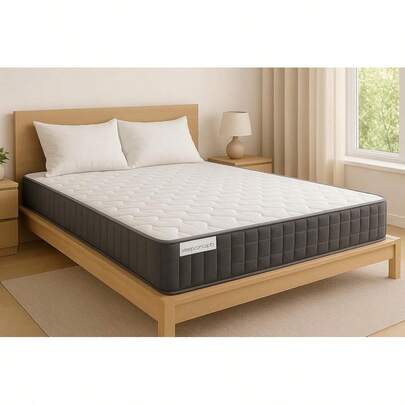 Memory Foam Mattress Hybrid Sprung 3ft Single 4ft6 Double 5ft King 6ft (Single)