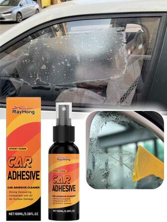 rayhong Multifunktionell limborttagare, Limborttagare, Lämplig för glas, Billack, Tar bort klistermärken, Dubbelhäftande tejp, Lämnar inga rester, Rengöringsmedel