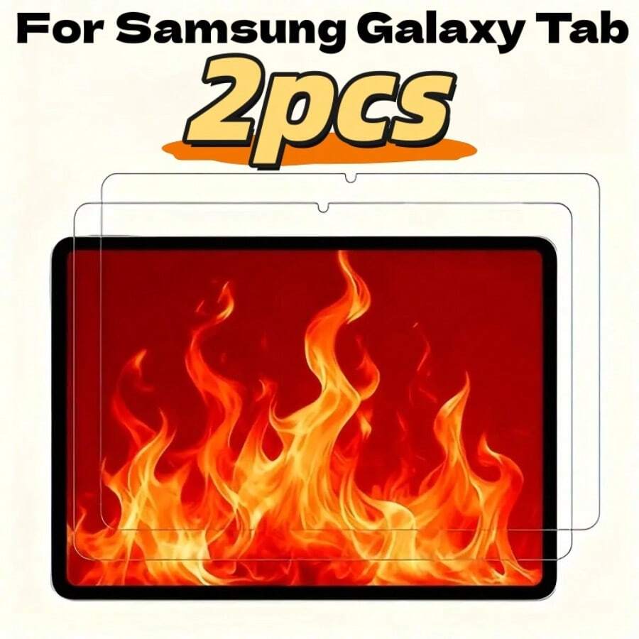 2片装钢化玻璃屏幕保护膜，兼容三星Galaxy Tab S9 FE / Galaxy Tab A-T510/T515 / Galaxy Tab S6 / Galaxy Tab S7 Plus / Galaxy Tab S8 / Galaxy Tab S9 / Galaxy Tab S6 / Galaxy Tab A9 Plus / Galaxy Tab S8 Ultra / Galaxy Tab S10 以及其他多种平板电脑型号。产品特点包括：无气泡、防刮擦、全屏覆盖，有效保护屏幕，且易于安装。 - 無色 - 查看 1