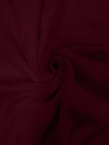 Women's Solid Off Shoulder Knit Blouse, Fall Winter Slim Cropped Sweater - Burgundy - View 11