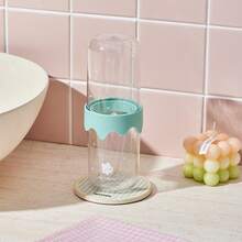 1 Portable Travel Toothbrush Storage Box - Portable Plastic Toothpaste Cup, Mouthwash Cup With Lid, Toothpaste, Toothbrush Storage Box, Essential Mouthwash Cup For Travel, Bathroom Mouthwash Cup, Portable Hygiene Solution, Suitable For Business Travel And Vacation, Suitable For 4 Seasons - Multicolor - View 5
