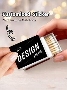 Nhãn hộp diêm tùy chỉnh (1-100 cái) - Nhãn dán hộp diêm cá nhân hóa, in thiết kế riêng, bề mặt mờ/bóng - Thích hợp cho đám cưới, sinh nhật, tiệc tùng, trang trí tân gia - Tương thích với hộp diêm gỗ - Nhãn trang trí tiệc dùng một lần, nhãn kiểu hoạt hình, tự dính, quà tặng đám cưới, trang trí ngày lễ, in chất lượng cao, nhãn trang trí, lập kế hoạch sự kiện - Màu be - Xem 12