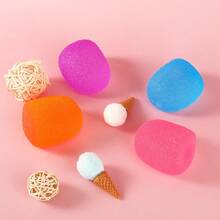 Sensory Squish Toys With Malt Sugar-Filled High-Density Gel Filling - Heavy-Duty Plastic Squeeze Balls For Kids & Adults, Multicolor - Fidget Toys, Classroom Prizes, Birthday Party Favors, Durable & Washable, Textured Rippling Sensory Experience, Undulating Mellow Touch, Super Solid Squishy For & Focus Games - 紫色 - 查看 4