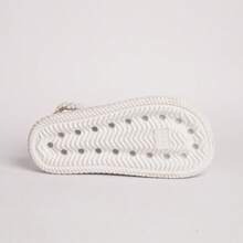 Kit Of 2 Pairs Of Girls' Daisy Sandals, Lightweight And Comfortable, Braided School Shoes - 白色+綠色 - 查看 5