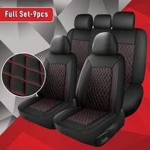 【豪华绗缝汽车座椅套】豪华绗缝通用尺寸五座车型汽车座椅套，汽车座椅套全套，汽车配件 - 5座 - 查看 2