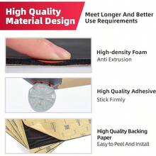 157mil 18sqft Roll Pack Universal Sound Deadener - Closed Cell Foam Noise Deadening Material with Aluminum Foil TapeCar Trim Removal - Heat Shield Insulation Dampening - 18 pies cuadrados - Ver 6
