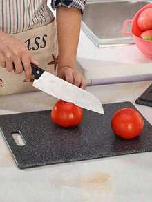 1pc Thick Cutting Board, Separate For Raw/Cooked Food, Fruit & Vegetable Chopping Board, Kitchen Supplies - Multicolor - View 6