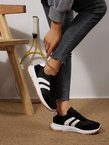 Women's Casual Walking Sneakers, Thick Sole, Lightweight & Comfortable Retro Style Fitness Shoes