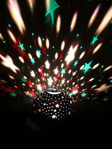 Modern Room RGB Starry Sky Projection Smart Lamp | New Atomic Bomb Shaped | USB Projector | Creative Decorative Desk Lamp | Atmosphere Party Light | Disco Ball LED Night Light | Color Changing Bedside Lamp | Suitable For Bedroom, Home, Office, Party, Cinema Or Bedside - Ideal Gift For Christmas, Valentine's Day, Easter And Halloween