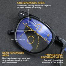 1pc Super Lightweight Large Frame Progressive Multifocal Reading Glasses, Leopard Print Design, With High-Quality Spring Hinges, Suitable For Men And Women Daily Reading - Pink Leopard Print - View 2