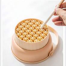 Zestaw do czyszczenia pędzli do makijażu, silikonowy uchwyt na pędzle i suszarka