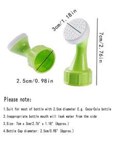 2pcs Watering Can Nozzle, Plastic Watering Bottle Head For Household - Multicolor - View 6