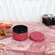 Cute Tobacco/Herb Grinder - Pink & Pretty Strawberry/Cherry Metal Grinder, 4-Piece 50MM, Smoking Accessories, For Smokers - 櫻桃 - 查看 7