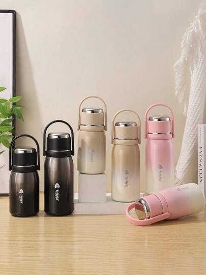 1 pezzo Tazza termica in acciaio inossidabile 2025 di nuova generazione, bottiglia d'acqua isolata portatile di grande capacità per uomo