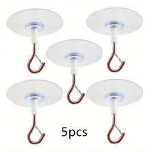 10pcs Mini Transparent Adhesive Hooks, Seamless Hanging Flag Hooks For Valentine's Day Party, Wall Storage Hooks, Party Decor Accessories, DIY Home Decor Hanging Hooks, Ceiling Hooks - trắng - Xem 10