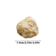 1 Piece Of Natural White Crystal Agate Earth Gemstone, DIY Gift Making, Spiritual Decoration Stone, Meditation Therapy Crystal, Bringing Good Luck, Holiday Party, Best Holiday Gift, Kaifeng Geodetic Measurement Egg - An Inspiring Geological Gift Showcasing Rough Collections Of Gemstones - Multicolor - View 12