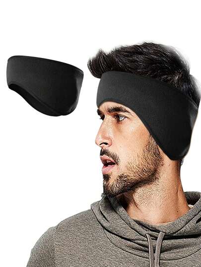 Warm Ear Protection Windproof Headband For Autumn/Winter, Outdoor Cycling Sports Ear Warmer Headband, Fleece Sports Headband, Warm Windproof Headband Suitable For Running, Skiing, Hiking, Cycling, Outdoor Activities