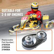 Embrague de transmisión de 2000 RPM Embrague duradero con motor de 2 a 8 HP y correa de goma - 10 toneladas - Ver 2