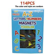 114/234-Piece Magnetic Alphabet Set - Uppercase & Lowercase Foam Letters, Educational Toy For Classroom Kids Learning Spelling, Includes Magnetic Board & Storage Box For Easy Organization(Color Random) - Multicolor - View 10