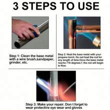 سلك لحام من الصلب المقاوم للصدأ، نوع جديد من سلك اللحام مناسب للنحاس والحديد والألومنيوم والصلب المقاوم للصدأ، مواد عالية الأداء وخالية من الرصاص "تتحد مع مسحوق الألومنيوم، أكثر ملاءمة للاستخدام" - لون عشوائي - مشاهدة 6