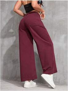 Denim Wide Leg Trousers Straight Loose Baggy Jeanshalloween