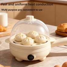 RAF Chảo điện, Bếp điện mini, Chảo rán nhà bếp, Phù hợp cho 1 đến 2 người, Chảo chống dính, Thích hợp để hấp, luộc, chiên trứng và nướng bít tết, Dụng cụ nhà bếp, Quà tặng ngày lễ. Khuyến mãi giảm giá sản phẩm mùa hè. - Xem 4