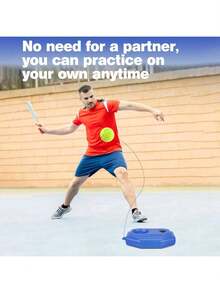 Pelota De Tenis Entrenador,Herramienta de entrenamiento de tenis,Entrenador de Tenis de Práctica 3 Pelotas de Tenis con Cuerdas,herramienta de entrenamiento para principiantes, niños y adultos - 1 - Ver 3