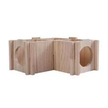 Wooden Hamster Hiding House Detachable Golden Bear Nest Hamster Ladder Toy House Hamster Luxury Villa