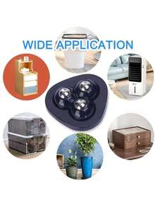 4个/8个360°顺滑静音旋转脚轮，自粘式家具轮，方便移动家具、咖啡机和储物箱 - 多种款式和颜色可选