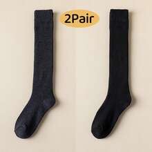 4 pares/2 pares/1 par Calcetines de lana gruesos para mujer, cálidos para uso diario y atuendos en casa