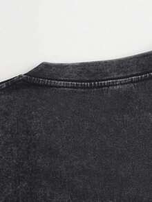 Anboa Men's 3-Pack Washed Oversized Tee Set, 230g Heavy Cotton Basic T-Shirts - Xanh xám đen xanh xám đen - Xem 6