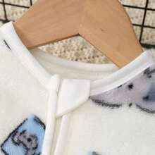 4-Season Baby Sleeping Bag, Cute Long Sleeve Sleeping Bag With Reversible Zipper, Hidden Zipper, Anti-Kick, Soft & Comfortable Swaddle Baby Supplies - Apricot - View 3