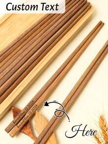Đũa ăn cá nhân hóa khắc laser theo yêu cầu - Tên của bạn có thể được khắc lên đó. Chống trơn trượt, chống ẩm và dễ vệ sinh. Thích hợp cho nhà hàng, khách sạn và căng tin trường học. Hoàn hảo để sử dụng tại nhà, làm quà tặng sinh nhật và quà tặng ngày lễ. Kiểu dáng thời trang, tinh tế và chất lượng cao. - Nhiều màu - Xem 1