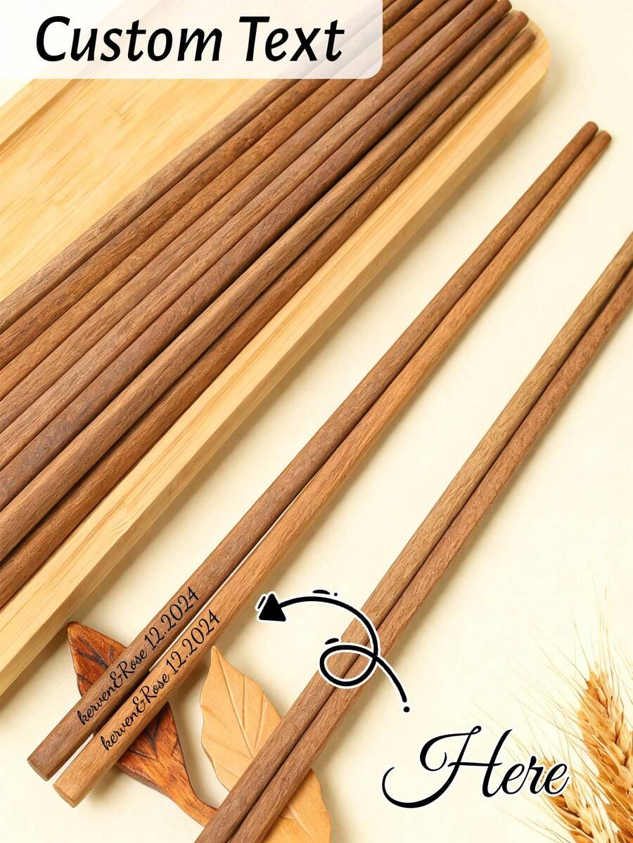 Đũa ăn cá nhân hóa khắc laser theo yêu cầu - Tên của bạn có thể được khắc lên đó. Chống trơn trượt, chống ẩm và dễ vệ sinh. Thích hợp cho nhà hàng, khách sạn và căng tin trường học. Hoàn hảo để sử dụng tại nhà, làm quà tặng sinh nhật và quà tặng ngày lễ. Kiểu dáng thời trang, tinh tế và chất lượng cao. - Nhiều màu - Xem 1