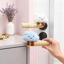 云朵造型门把手套，防静电、防碰撞、防污，轻按静音，可爱家居装饰，适用于卧室、客厅、阳台、浴室、书房