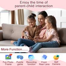 Telefono intelligente per bambini, regali di Natale e compleanno per bambini e bambine di età 3-10 anni, lettore MP3 con doppia fotocamera, telefono touch screen giocattolo educativo per bambini di 3, 4, 5, 6, 7, 8, 9, 10 anni