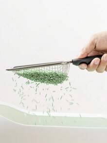 Stainless Steel Cat Litter Shovel Small Hole Bentonite Mineral Sand Rutin Chicken Shovel Filter Shovel Pet Supplies