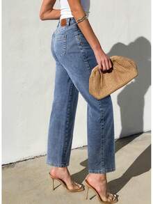 Sidefeel Wide Leg Jeans Straight Leg Denim Pants Zimbaplatinumhalloween - Màu xanh lam - Xem 11
