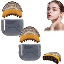 New Lymphatic Contour Face Brush, Dry Brushing Face Brush, Lymphatic Drainage Massager For Face, Chin & Jawline Sculpting, Ergonomically Designed To Fit The Skin Precisely And Relieve Fatigue - 棕色 - 查看 10