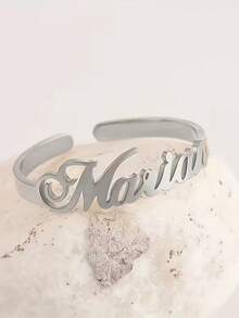 1 件个性化名字戒指、不锈钢定制戒指、可调节情侣戒指、女士母亲专属珠宝、高品质订婚戒指、女士装饰艺术戒指、浪漫礼物、时尚配饰、优雅珠宝、高品质戒指、手工戒指、定制珠宝女士珠宝母亲戒指 - 彩色 - 查看 6