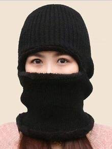 Winter Hats - Men's And Women's Warm And Insulating Knitted Hats With Ear Protection And Head Covering. Woolen Hats For Cycling And Wind Protection. One-Eye Hats. - Multicolor - View 5