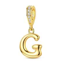 1 件金色字母珠 26 个字母字符金色字母吊坠饰物适合手链项链珠子用于 DIY 珠宝制作原创设计精美珠宝礼物适合女性女孩生日、周年纪念或个性化名字珠宝 - 金色 - 查看 20