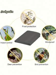 Cubierta de protección contra heladas para plantas, con cierre de cordón para asegurar un ajuste , adecuada para plantas de exterior, plantas en maceta, arbustos, herramientas de jardín y cuidado del césped, material de tela resistente - Multicolor - Ver 6