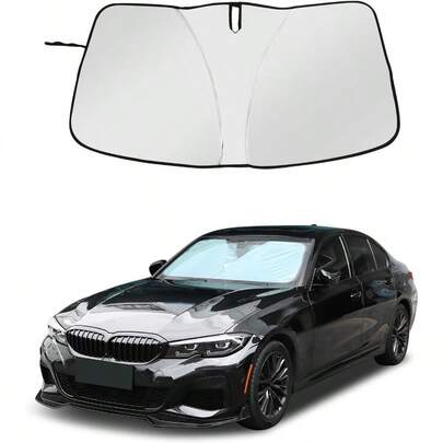 Windscreen Sun Shade Compatible With BMW 3 Series 20192025 Accessories Reflective Windshield Cover Window Shade UV And Heat Blocking Cover Polyester (Style A )