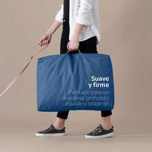 Cama Antiestrs de Foam para Perro y Gato, Colchoneta para Mascota Lavable Azul, Mediano - Chico + Azul - Ver 3