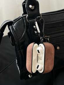 Casing Pelindung Earphone Bluetooth Kulit PU Warna Solid Klasik Warna Hangat Portabel Kompatibel dengan 1/2/3/4/Pro2/Pro3 Hadiah Musim Gugur/Dingin Ulang Tahun Paskah Musim Semi - MultiWarna - View 4