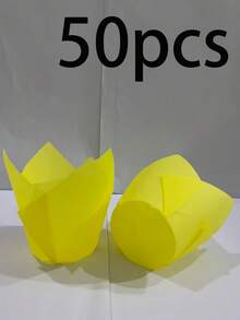 50 pièces Caissettes à muffins tulipes rayées élégantes, avec surface anti-adhésive et bords arrondis, variété de styles, couleurs et motifs, pour muffins, cupcakes, gâteaux à étages - Caissettes à cupcakes tulipes décoratives et fonctionnelles pour les desserts d'anniversaire, de mariage et de fête - Multicolore - Voir 17