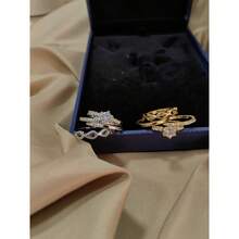 Kit 4  Style Rings Wholesale Varnish Bath Jewelry - Bạc - Xem 4